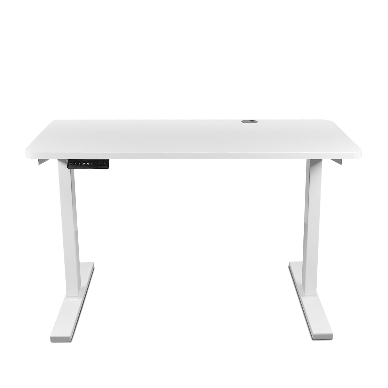 Bureau Réglable En Hauteur Manuel 120x60cm - Plateau Bois/blanc, Hauteur 65-90cm, Charge 100kg, Pour Gaming, Bureau, Salon - 6