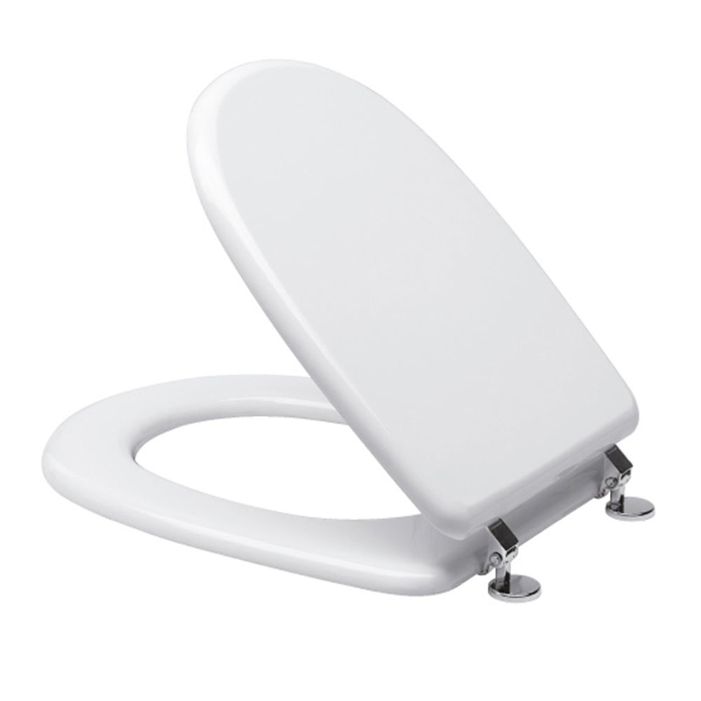 Toilettensitz Für CESAME ARETUSA - Weiß, Thermoplast, Mit Edelstahlscharnieren & Soft-Close