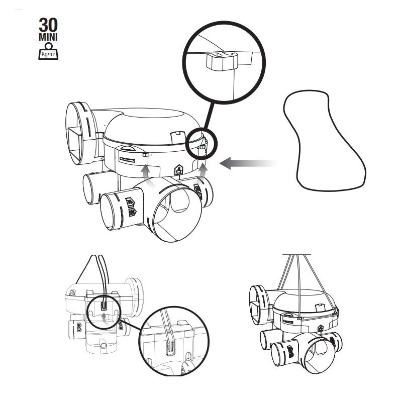 Kit VMC simple flux autoréglable - EasyHOME AUTO - 11026032 ALDES - 11026032 - 4