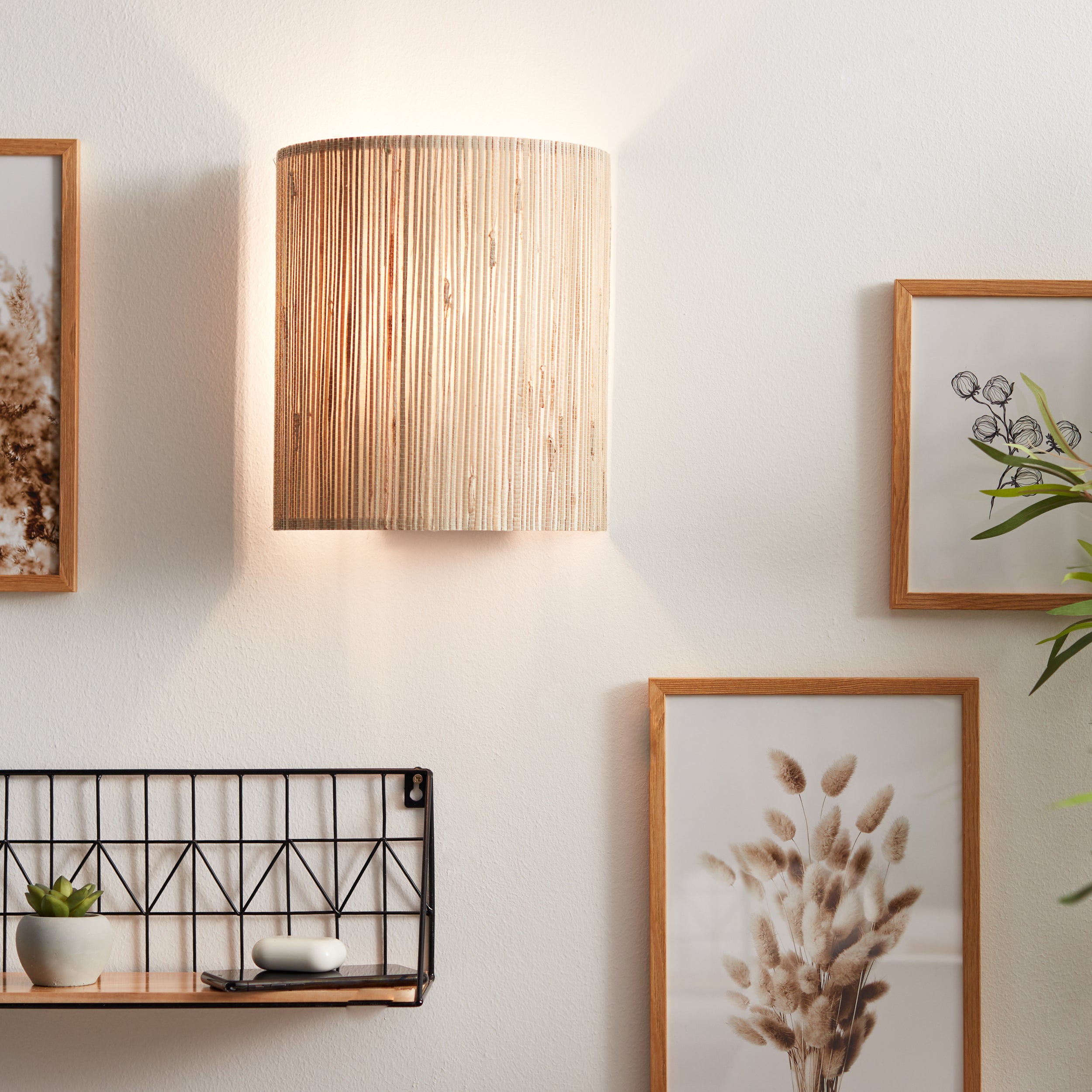 BRE-Light Baldo LED lampa sufitowa 30x28cm czarny/drewno metal/drewno/plastik Zintegrowana dioda LED 24W (strumień świetlny: 2600lm, barwa światła: 30 - 4