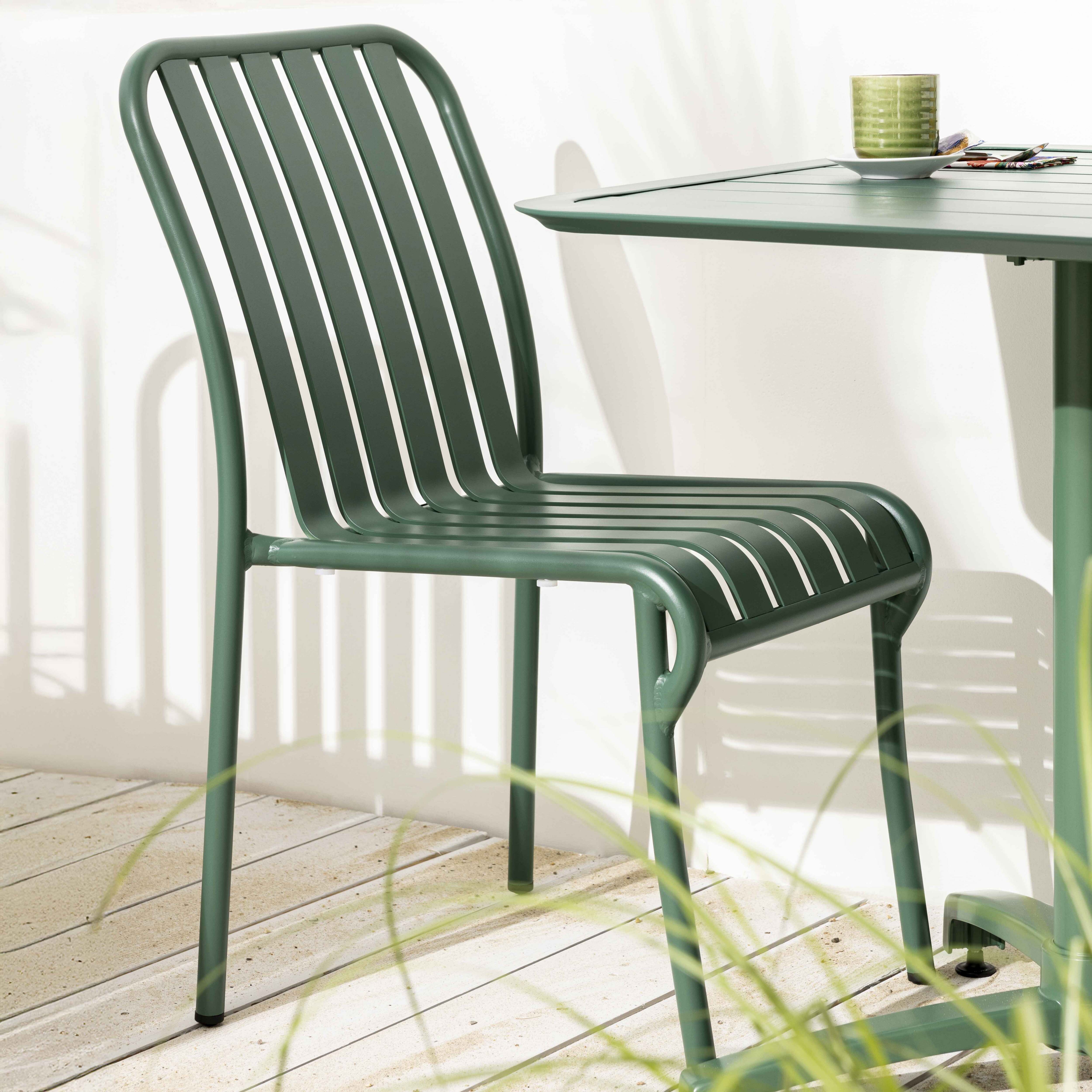 Sedia da giardino di design in alluminio verde scuro Leroy Merlin