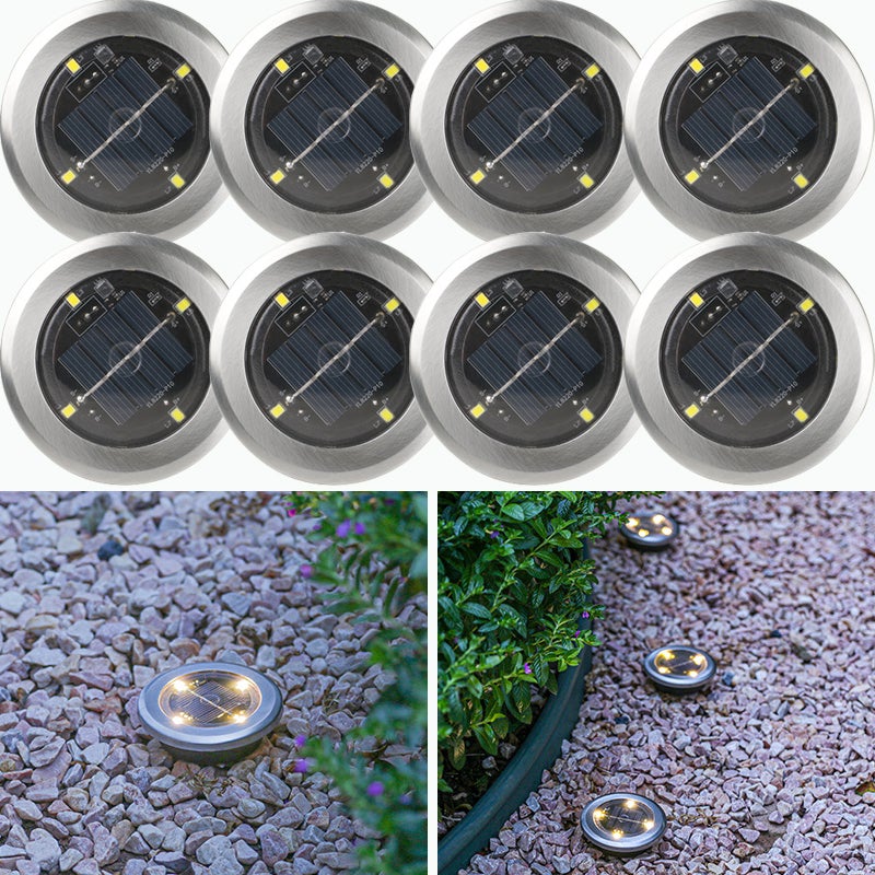 Lot de 8 lampes solaires LED étanches pour pelouse, éclairage d ...