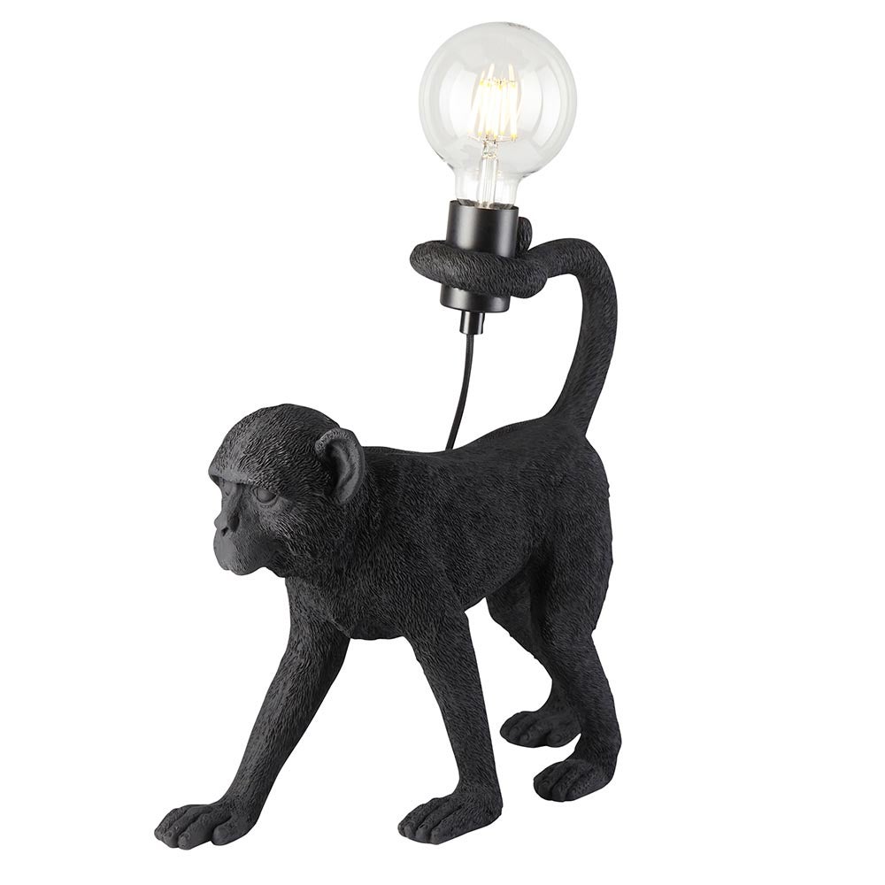 Lampa stołowa CAPUCHIN czarna matowa 1xE27x20W żywica wym:37,5x13,5x39,5cm IP20 Endon