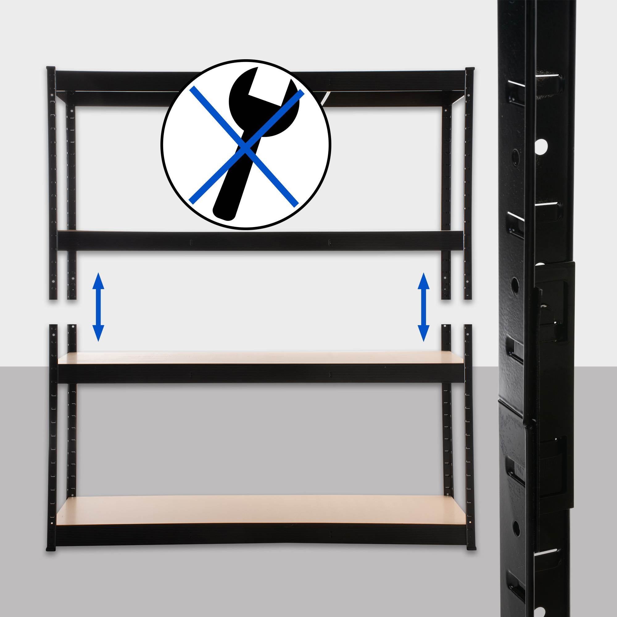 Ripiano per carichi pesanti 160 x 180 x 60 cm - 6