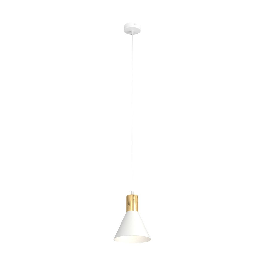 Lampa wisząca ROSA biało-złota 1xE27x20W metal wym:140x16x16cm IP20 Emibig