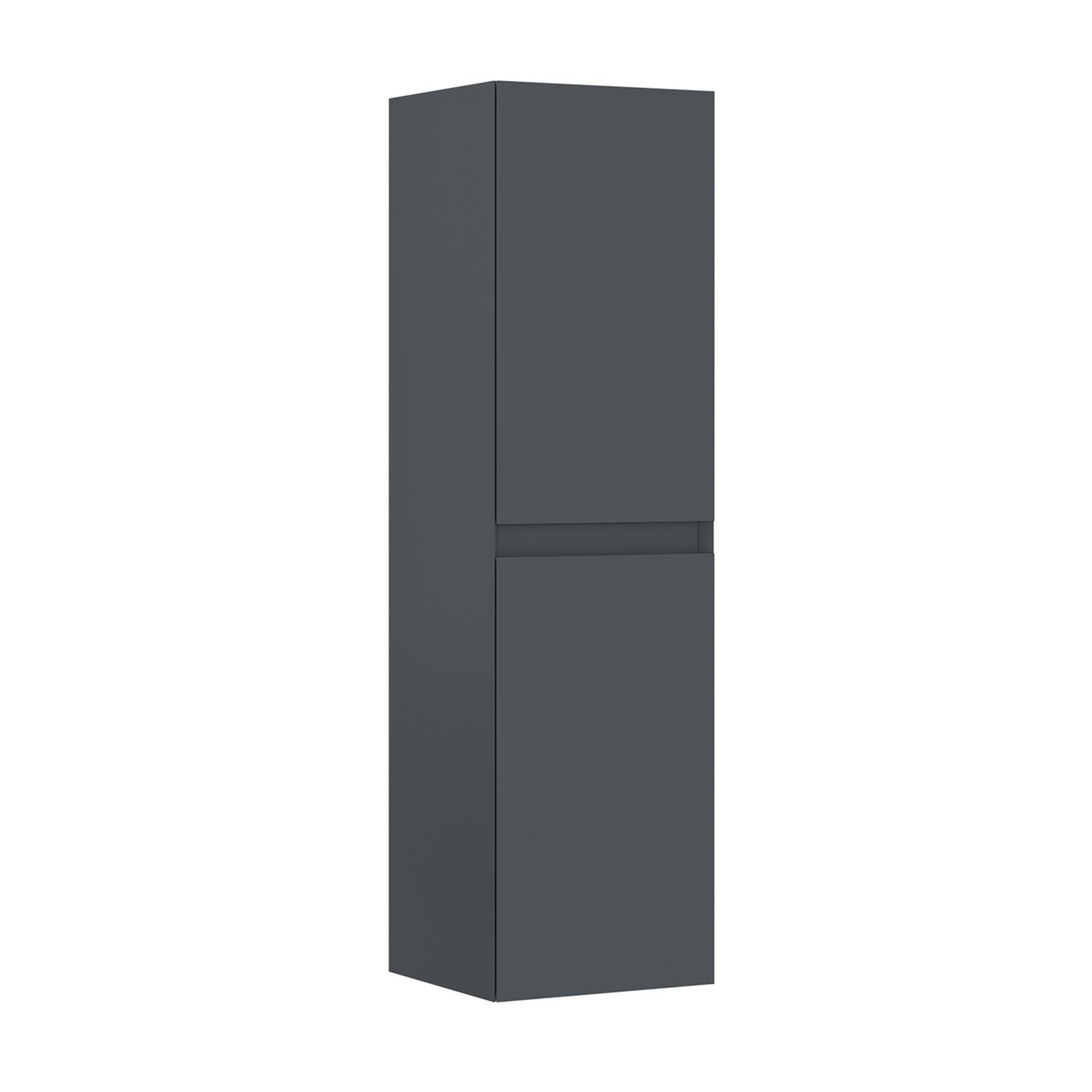 Hanah Home Armario De Baño Nest 40 V2, 40 X 32 X 138 Cm, Antracita Mate Gris , Leroy Merlin