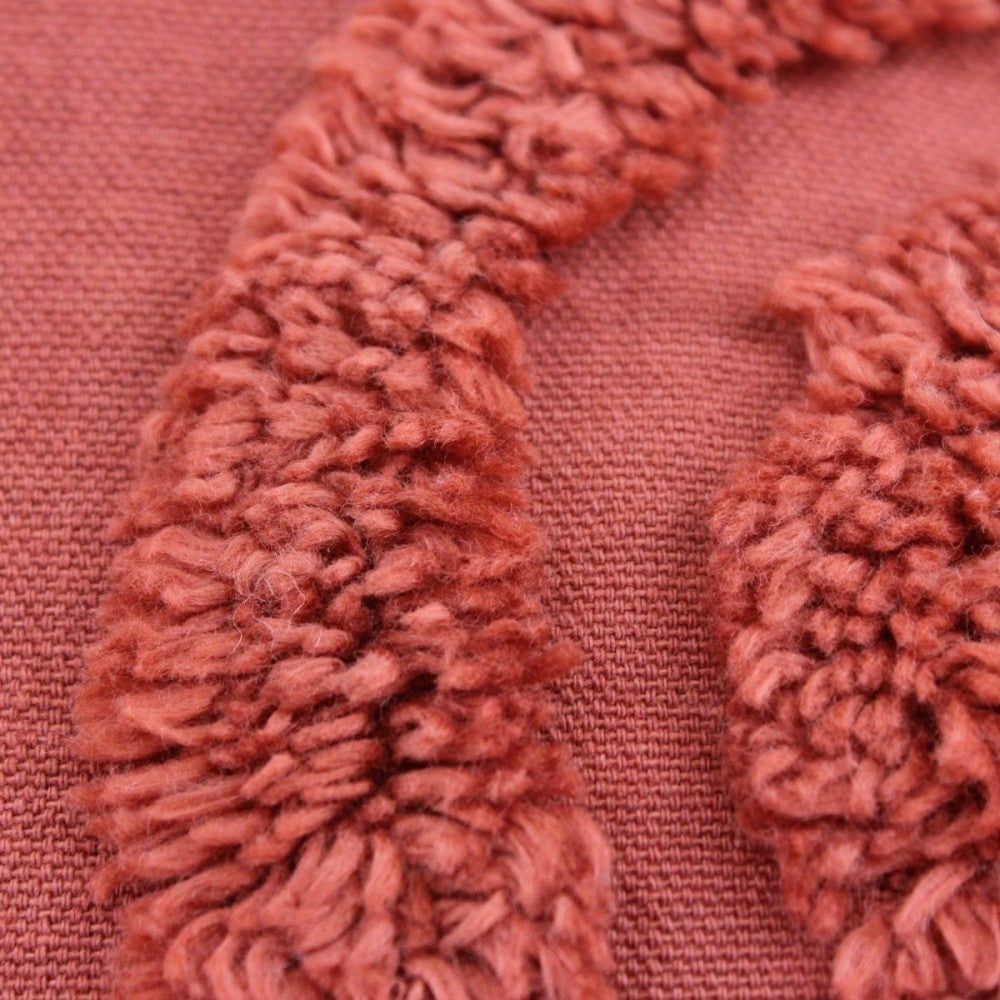 Coussin terracotta en relief 40x40cm - Ornami - 3