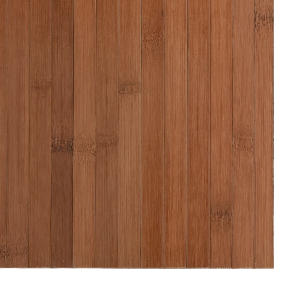 Tapis rectangulaire marron 100x200 bambou - 6