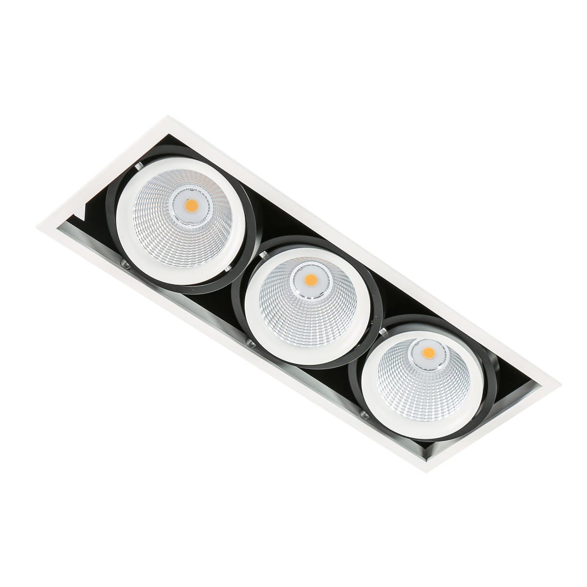 Oprawa stropowa sufitowa wpuszczana Vertico biało-czarna LED 4000K 4200lm wym: 14 x 37,8 x 13,8 cm prostokątna Italux