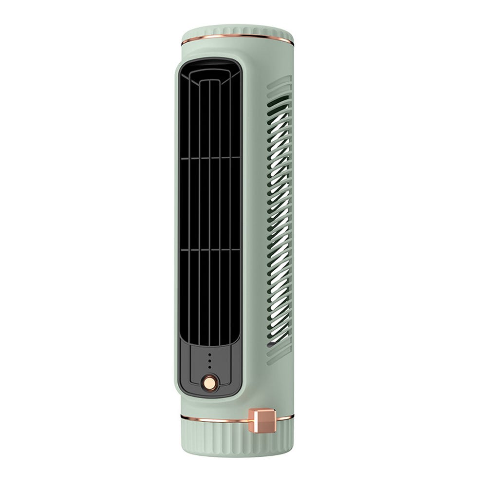 Table Fan Small Study Mini Tower Fan | Rechargeable Bladeless Portable Silent 3 Speeds ...