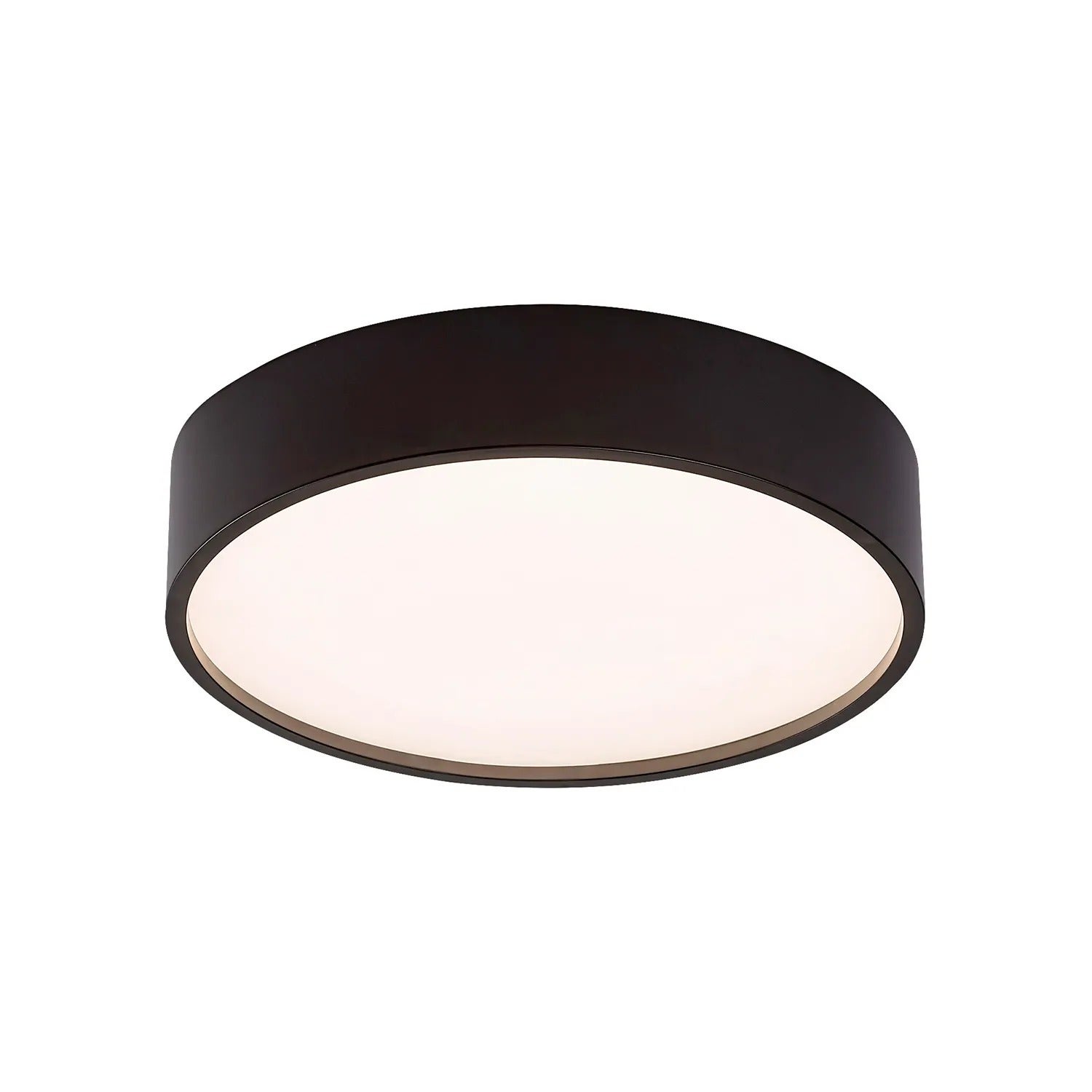 Plafon okrągły Larcia LED 18W Neutralna biel 970lm czarno-biały wym:6,5x28x28cm IP44 Rabalux