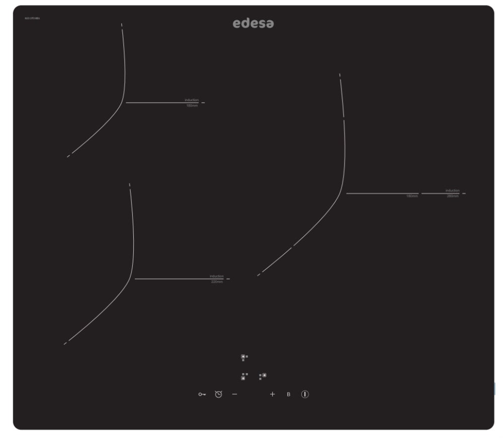 Edesa  Placa Inducción Eit-6328 R/A 3F , Leroy Merlin