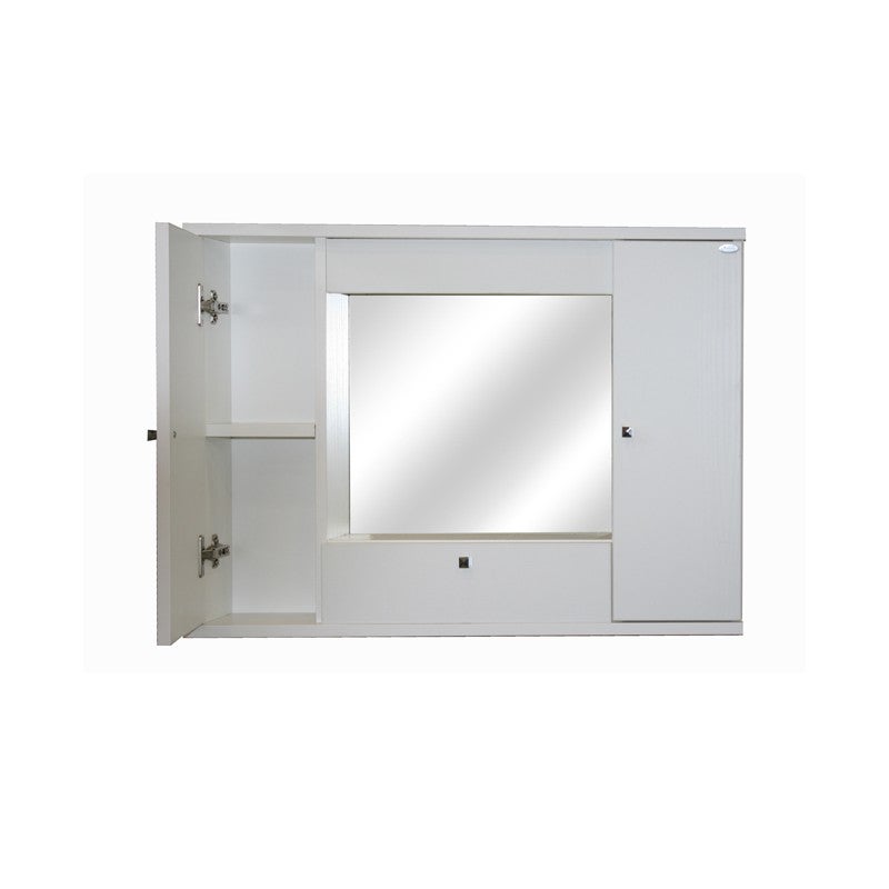 Armoire De Toilette Avec Miroir Et 2 Portes. Armoire De Toilette Avec Miroir Et 2 Portes Armoire De Toilette Avec Miroir Et Etageres En Bois Reglables 55 X 17 X 55 Cm Noire 74924270