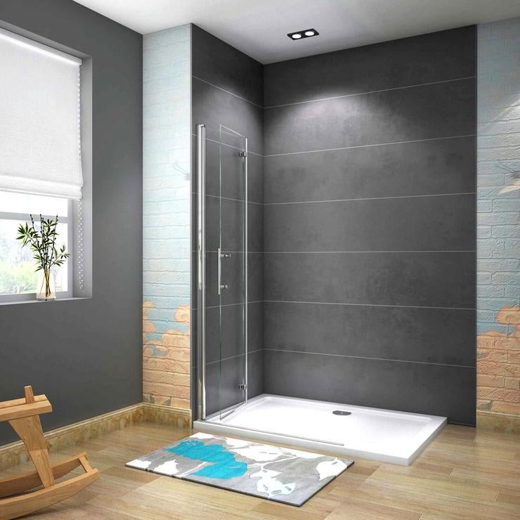 Aica Paroi De Douche Pliante 115x195cm En 6mm Verre Anticalcaire Paroi Pivotante Et Pliante - 2