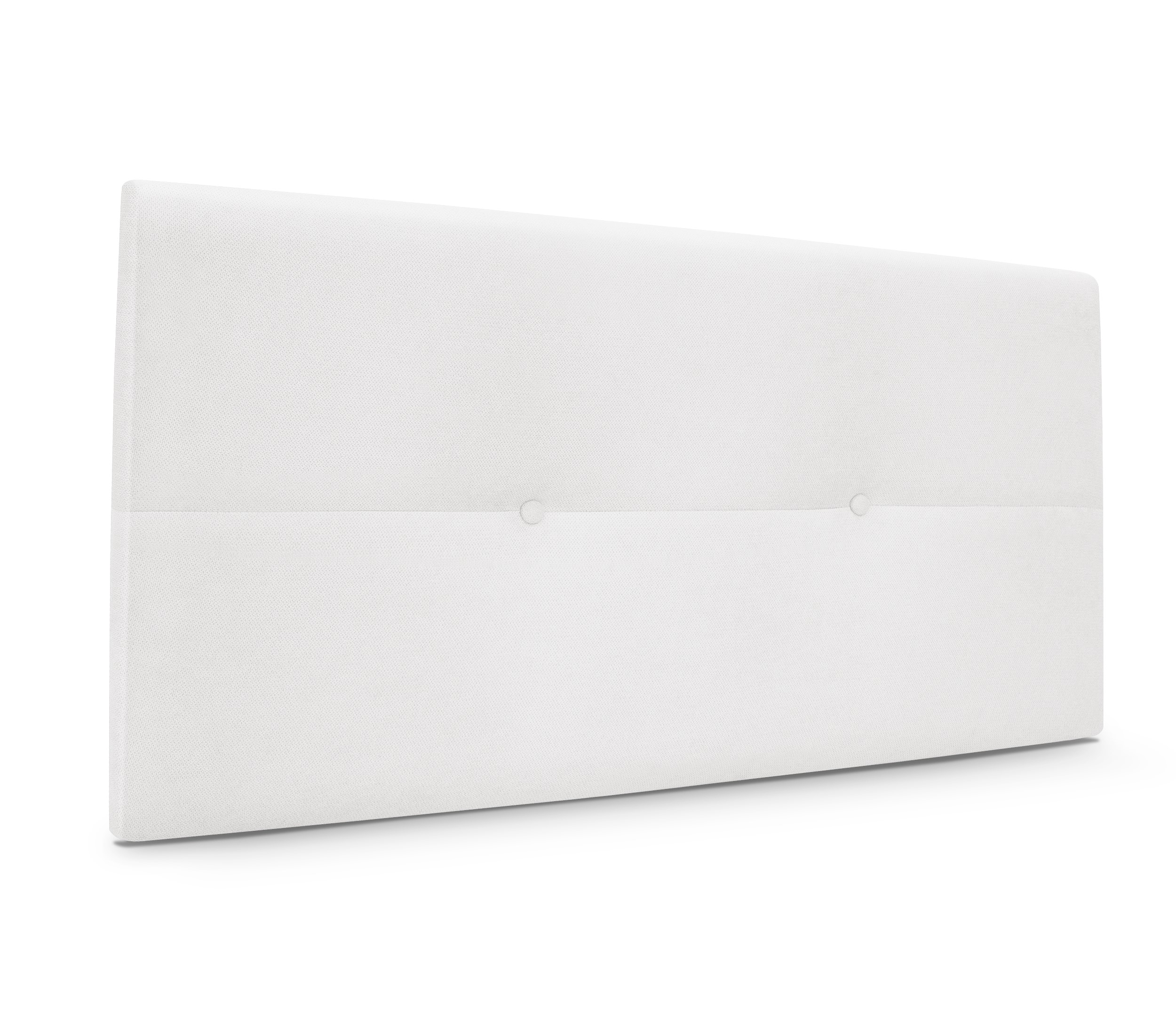 Dhome cabecero de tela aqualine con botones 95x50cm camas 90 - blanco