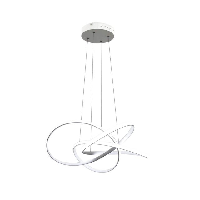 ZMH Lampa wisząca LED 59 W, z regulacją wysokości lampa wisząca w kształcie pierścienia pilot zdalnego sterowania sypialnia