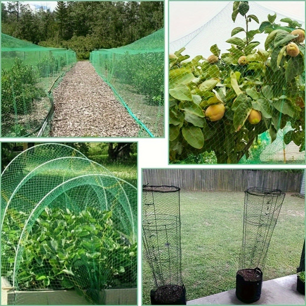 Rede anti-pássaros para jardim, rede anti-pássaros para pomar, rede em rede de polietileno, com 2 metros de largura e 10 metros de comprimento - 8