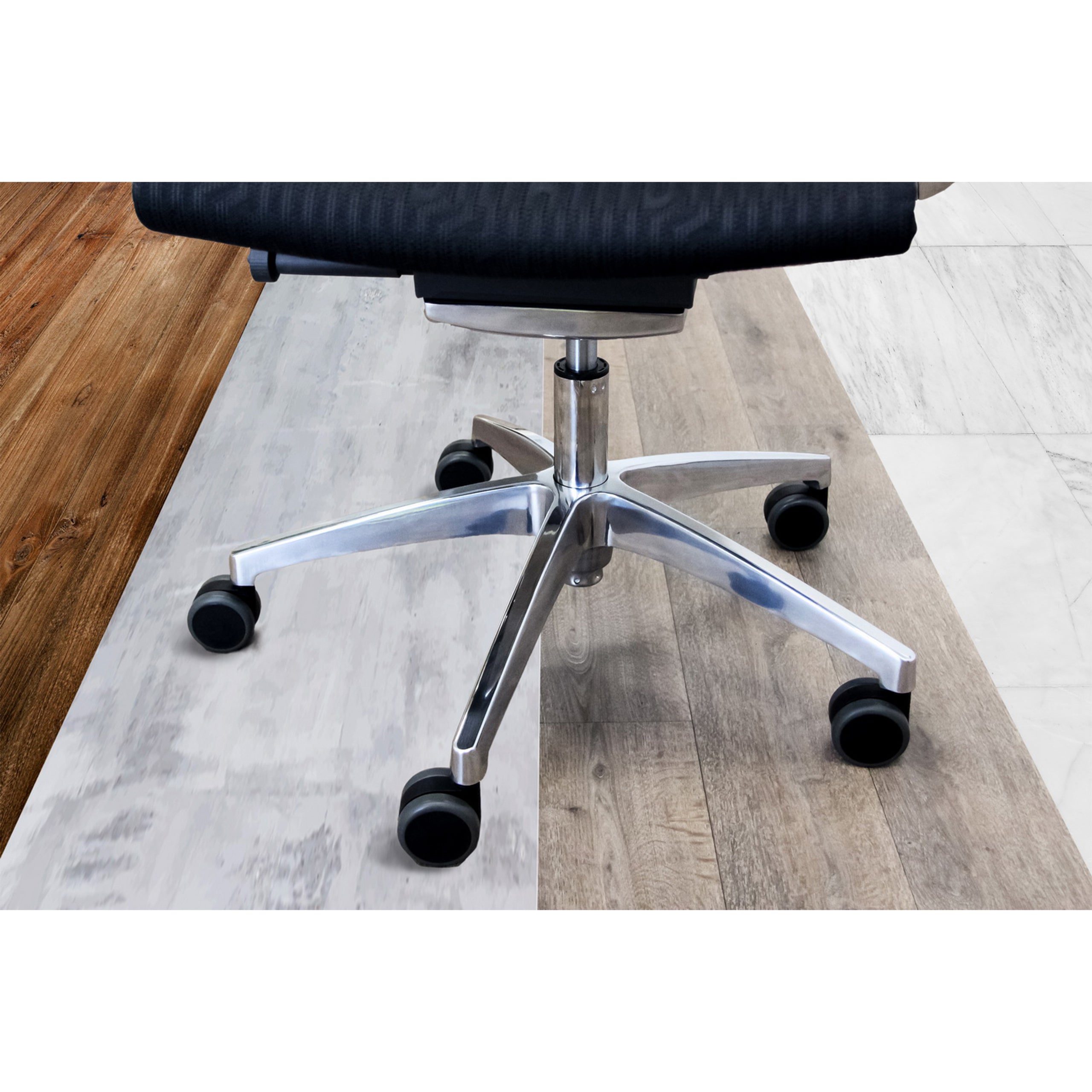 5x rotelle sfrenate ROLO FREE per pavimento duro 10mm / 65 mm - 4