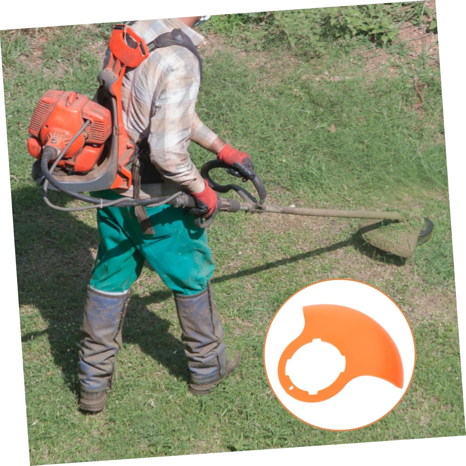 FONDOTIN Remplacement Du Bouclier Dherbe De La Tondeuse À Gazon Sans Fil Facile À Installer - 5