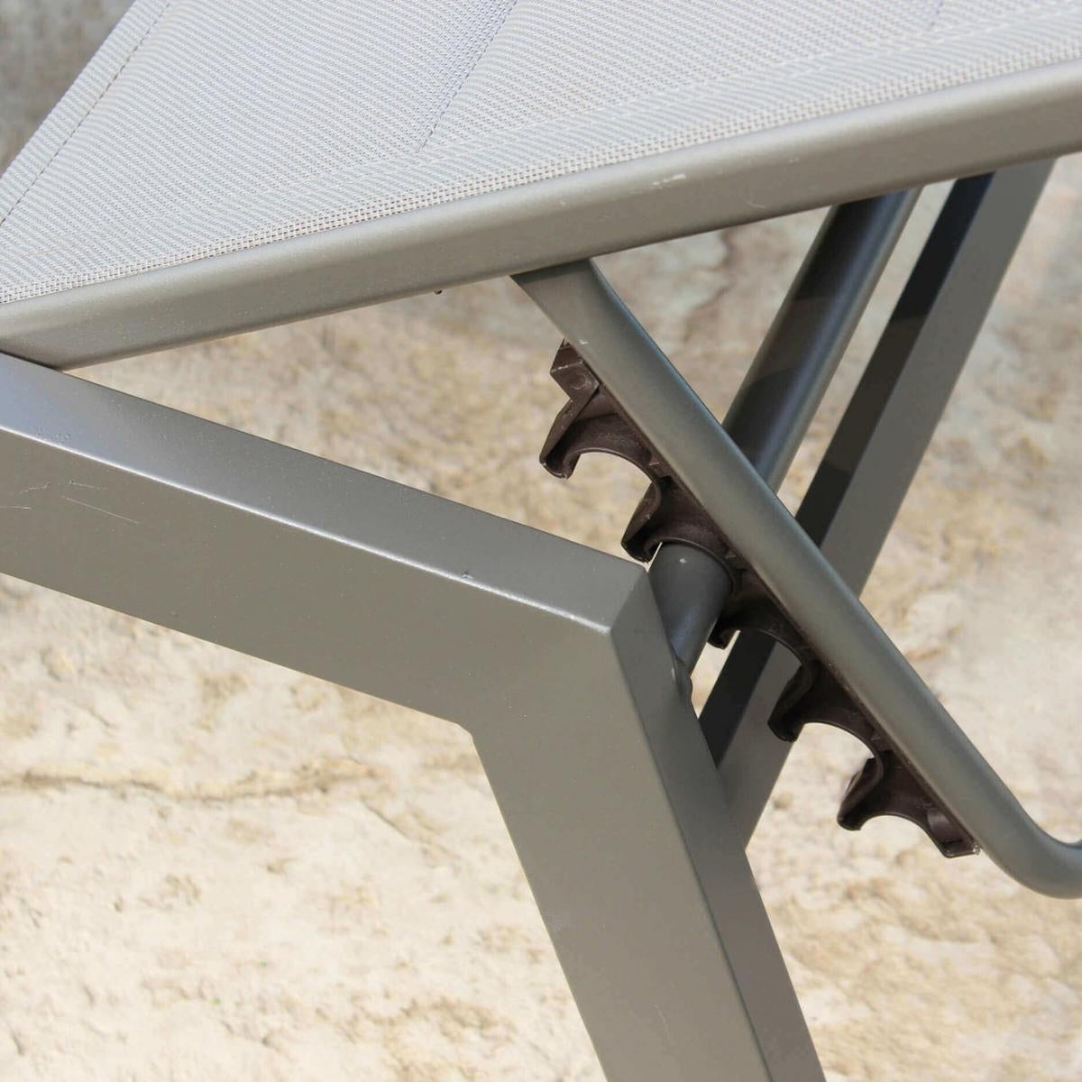 Tumbona de jardín con ruedas de aluminio Formentera | Leroy Merlin
