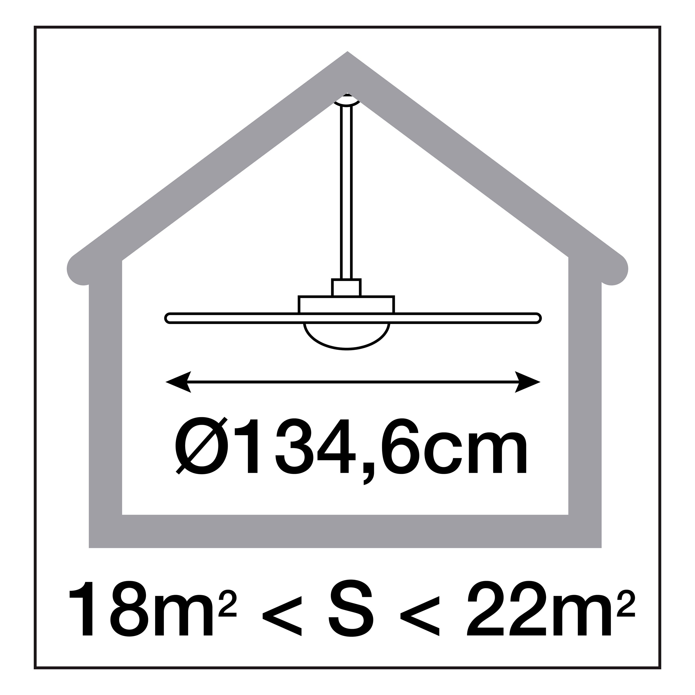 Ventilateur VENTO LED SMD 17W 1700lm(1020lm) CRI80 3000K Bois de hêtre - 5