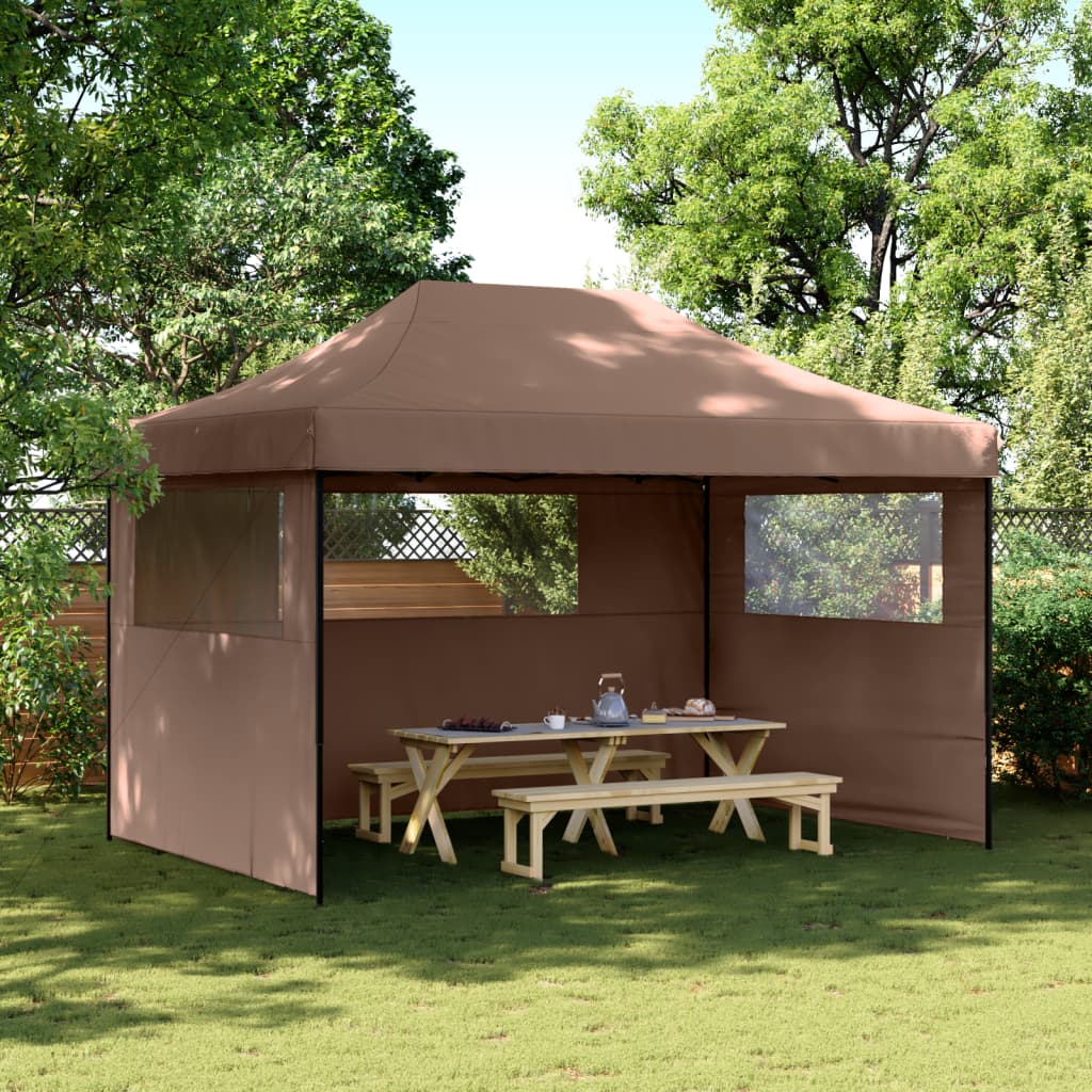 Tenda Pop-up Di Forma Esagonale Con Sei Pareti Laterali In Poliestere E Acciaio Vidaxl