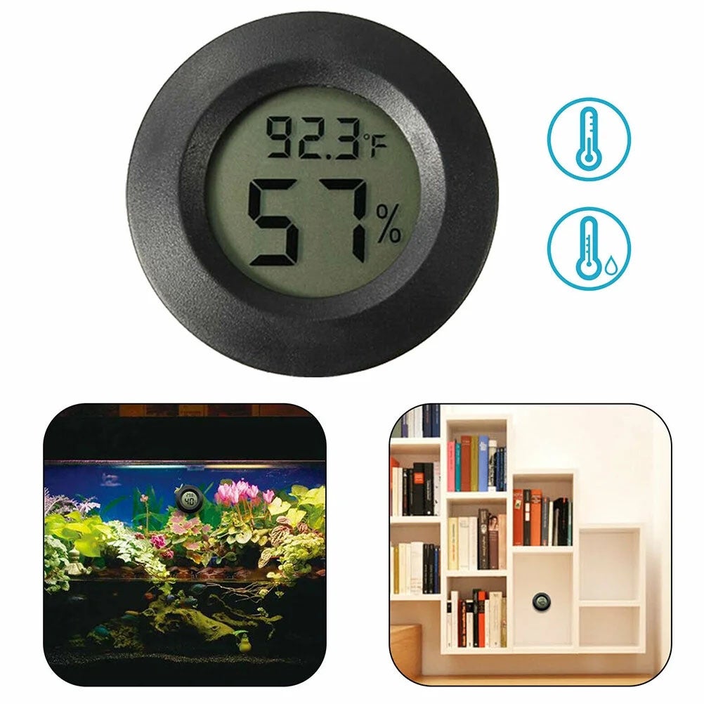 Miniaturowy cyfrowy termohigrometr LCD zestaw sztuk do wnętrz zamrażarki piwnicy z winami ogrodu wyraźny wyświetlacz pomiar temperatury od C do C