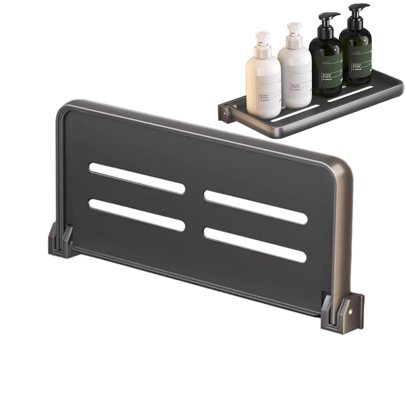 Étagère pliable en aluminium pour camping-car - Étagères pliantes murales cachées, panneau de rangement rabattable pour camping-car, rangement flottant polyvalent et peu encombrant pour camping-cars Étagère pliable en aluminium pour camping-car - Étagères pliantes murales cachées, panneau de rangement rabattable pour camping-car, rangement flottant polyvalent et peu encombrant pour camping-cars