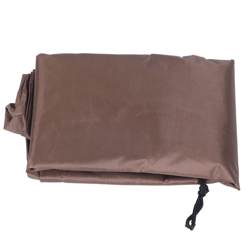 Housse de protection imperméable et résistante aux UV pour coffre de jardin, 123 x 62 x 55 cm (couleur café), Couvercle de boîte de rangement - 5