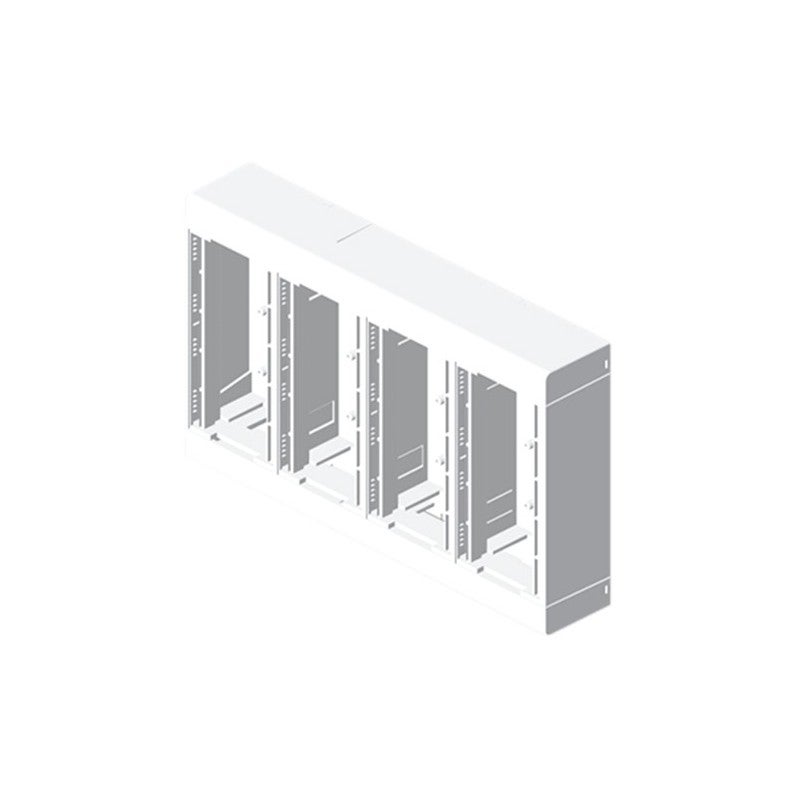 Caja modular blanco nieve 8 módulos U24X PVC - UNEX | Leroy Merlin