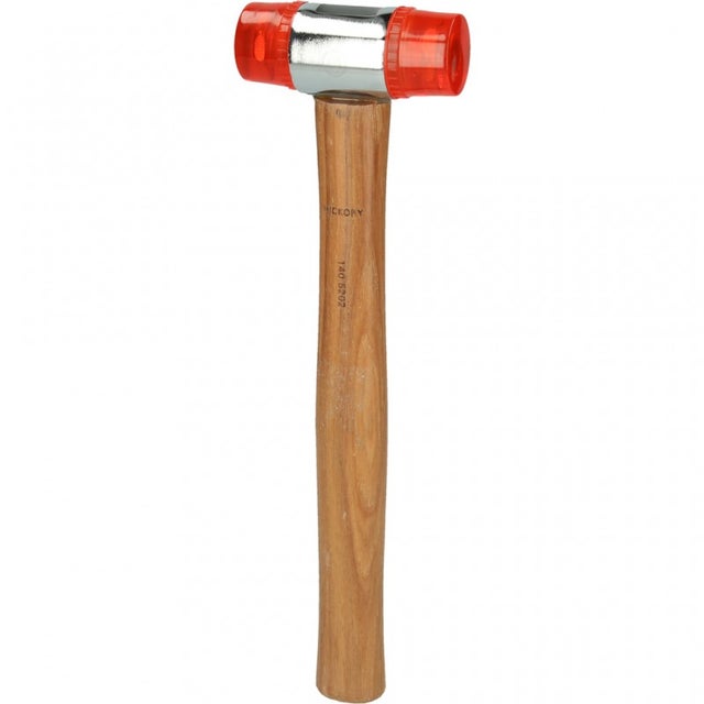 KSTOOLS - Maillet à embout plastique 340g - tête Ø 35mm - avec manche frêne galbé - 140.5202