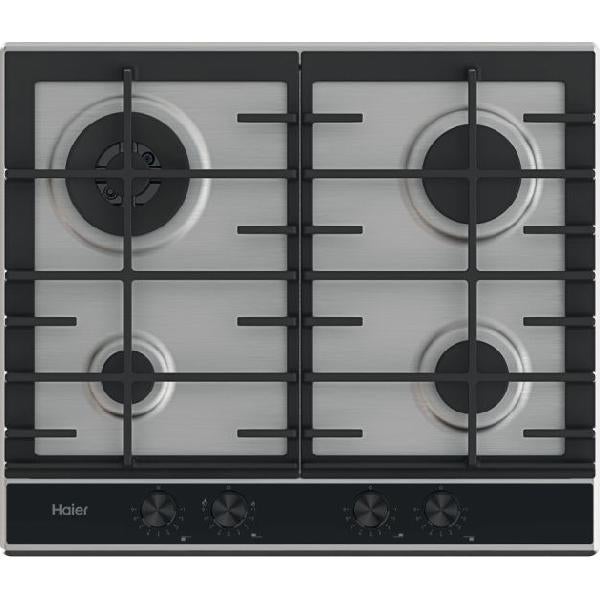Haier Hahg6br4xh Placa De Gas De 4 Zonas 59X51x3 En Acero Inoxidable Acero Inoxidable, Leroy Merlin
