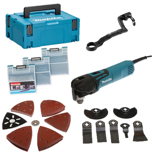 Multiherramienta oscilante MAKITA 320W + Accesorios en maletín MAK-PAC - TM3010CX3J