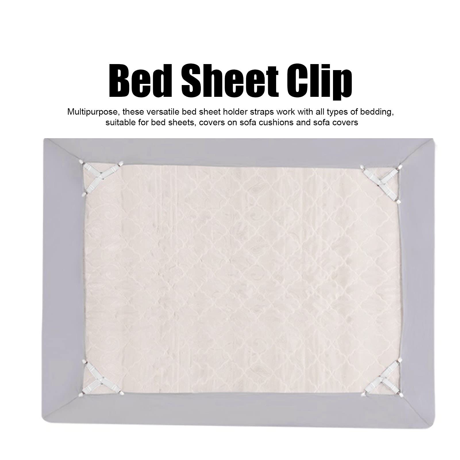 SUPORTE DE LENÇOL ALÇAS FIXADORES COBERTORES ELÁSTICOS CAPA DE COLCHÃO Casa C - 7