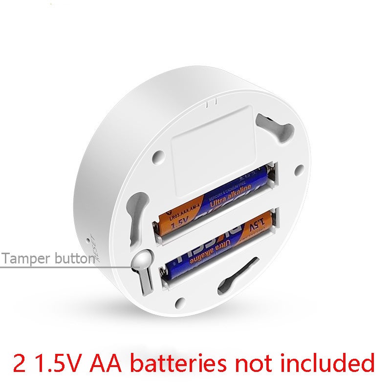 Detector de humo WiFi para el hogar Tuya, mini detector de incendios inteligente con notificación de alerta de aplicación, 8 x 3,8 cm (sin batería) - 5