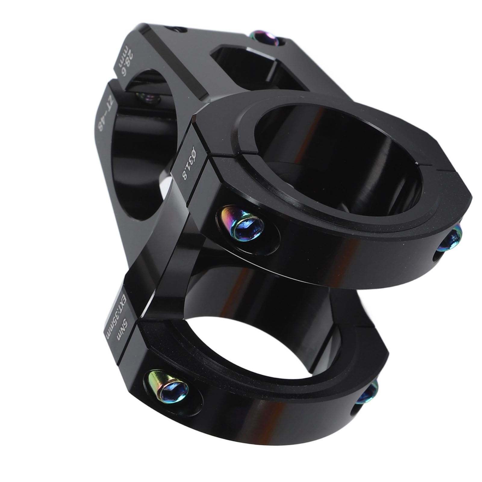 Mozzo Manubrio Mtb CLKPEN Attacco Manubrio MTB In Lega Di Alluminio 31.8 * 45mm Gambi Da Bicicletta Corto Da Per Bici Da Strada,BMX,Ciclismo,Blu Attacco Manubrio 31.8