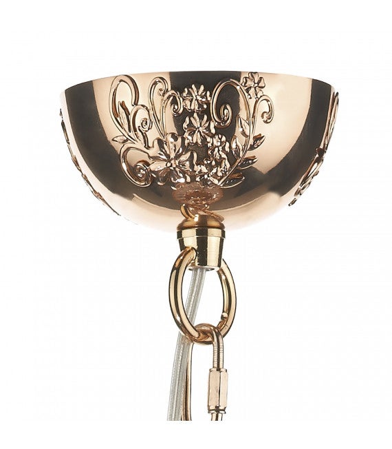 Suspension Ottoman or poli et verre 1 ampoule - 2