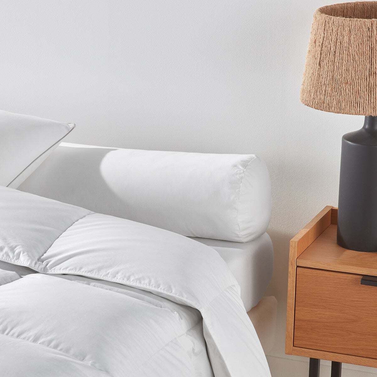 Traversin moelleux 70% duvet anti-acarien - Blanc - 90 cm - 2