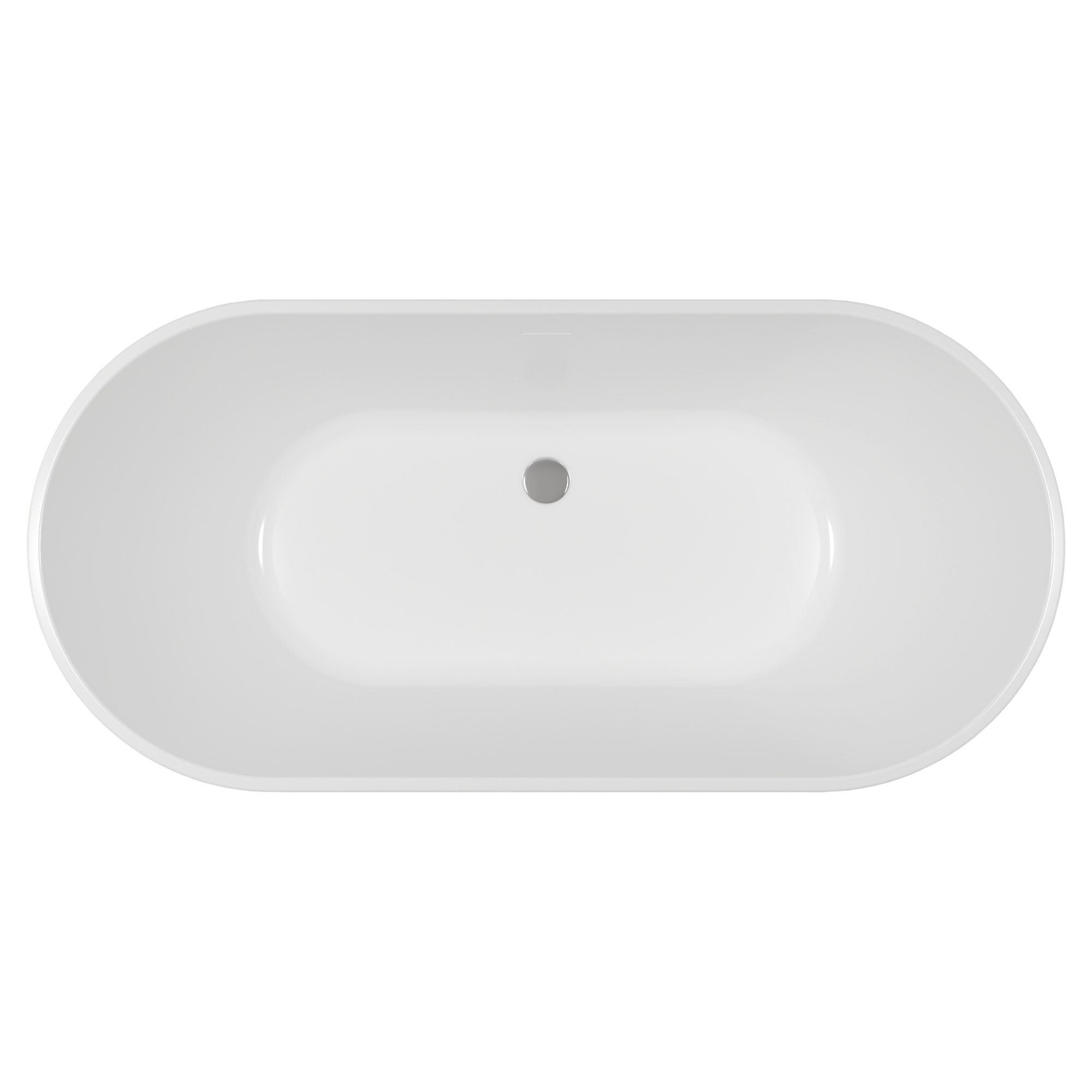 METROPOLE - Bañera exenta HUDSON blanco - 150x75cm - 7