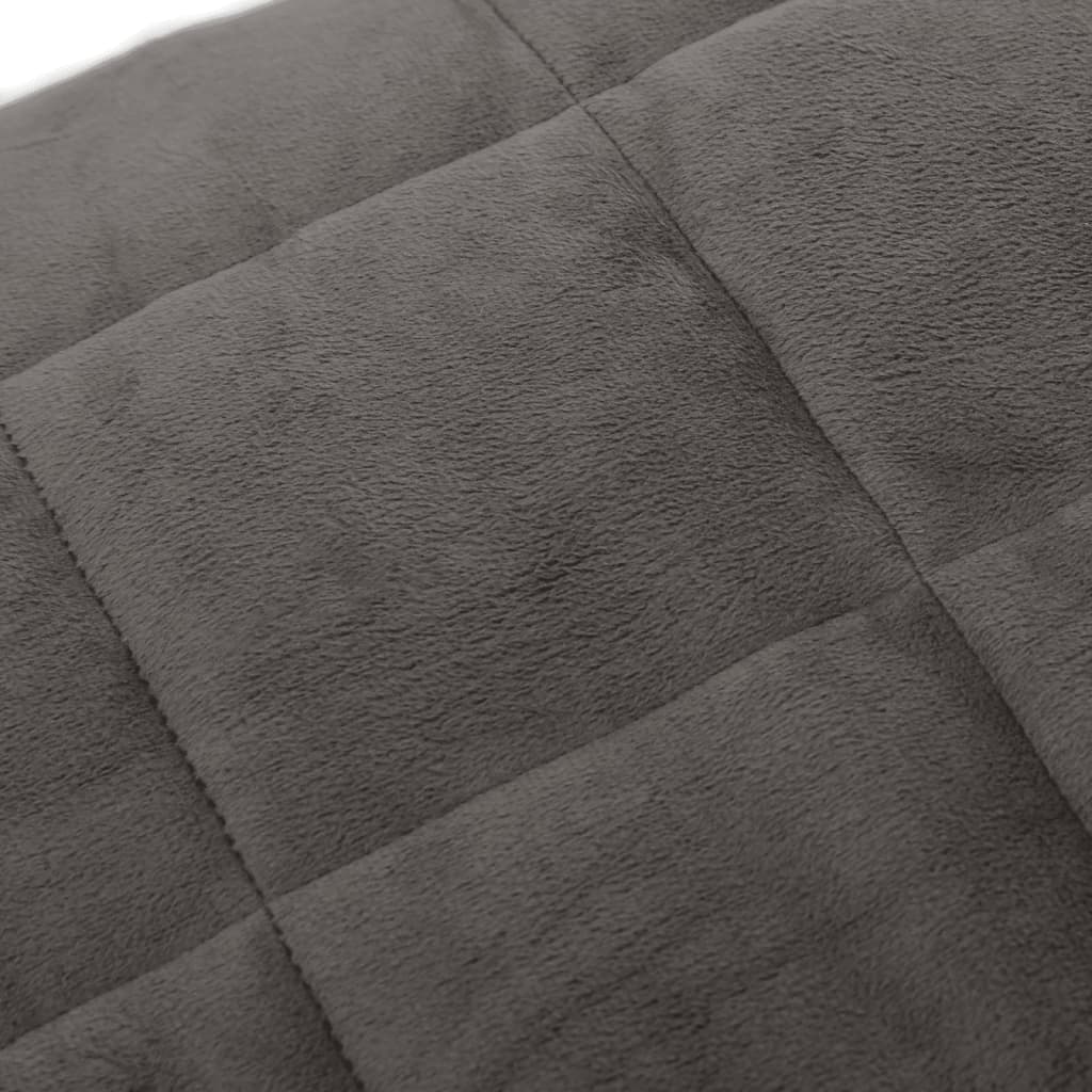 Couverture lestée Gris 155x220 11 kg Tissu - 4