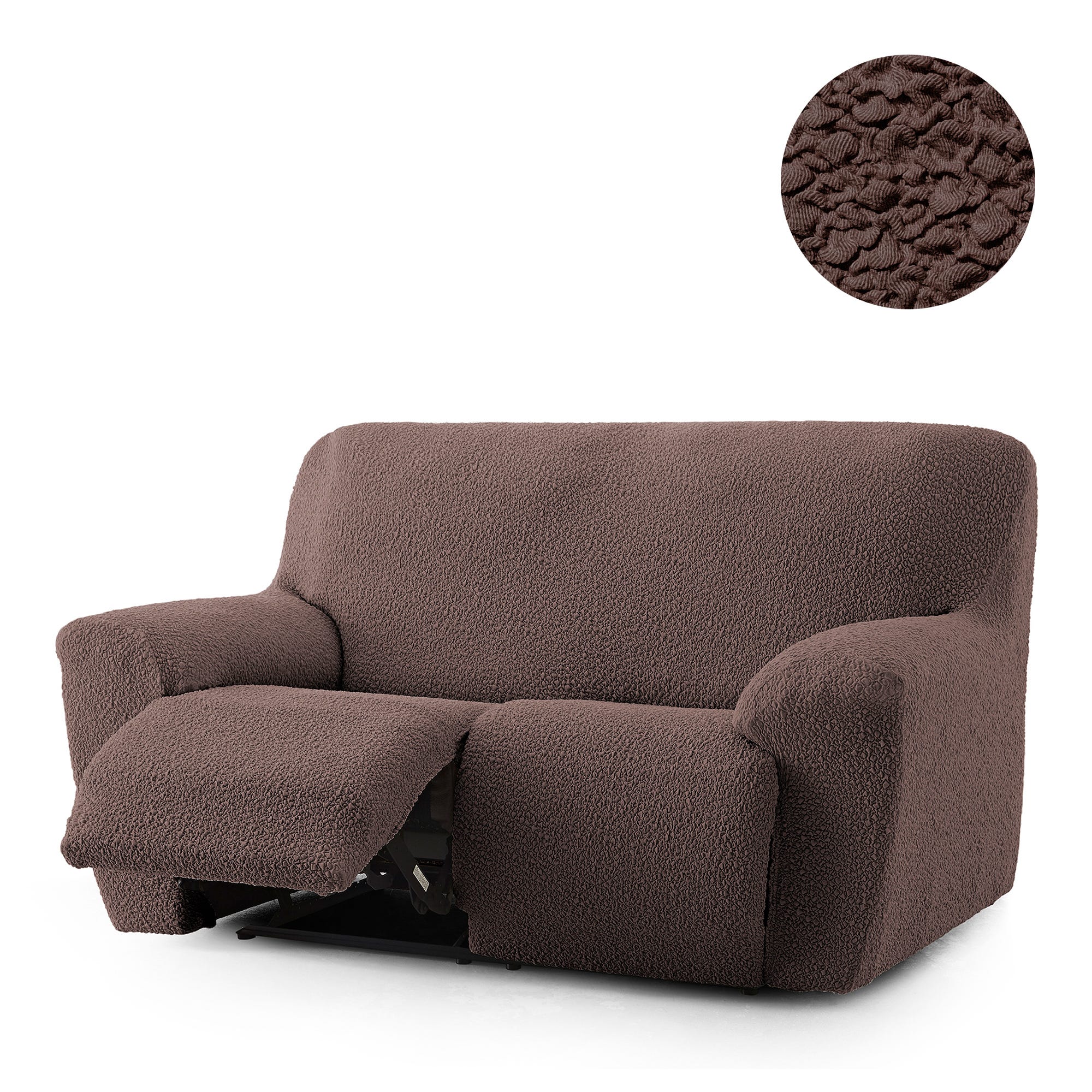 Housse de canapé 2 places relax extensible taupe 150 - 200 Eysa Housse de canapé 2 places relax extensible taupe 150 - 200 Eysa