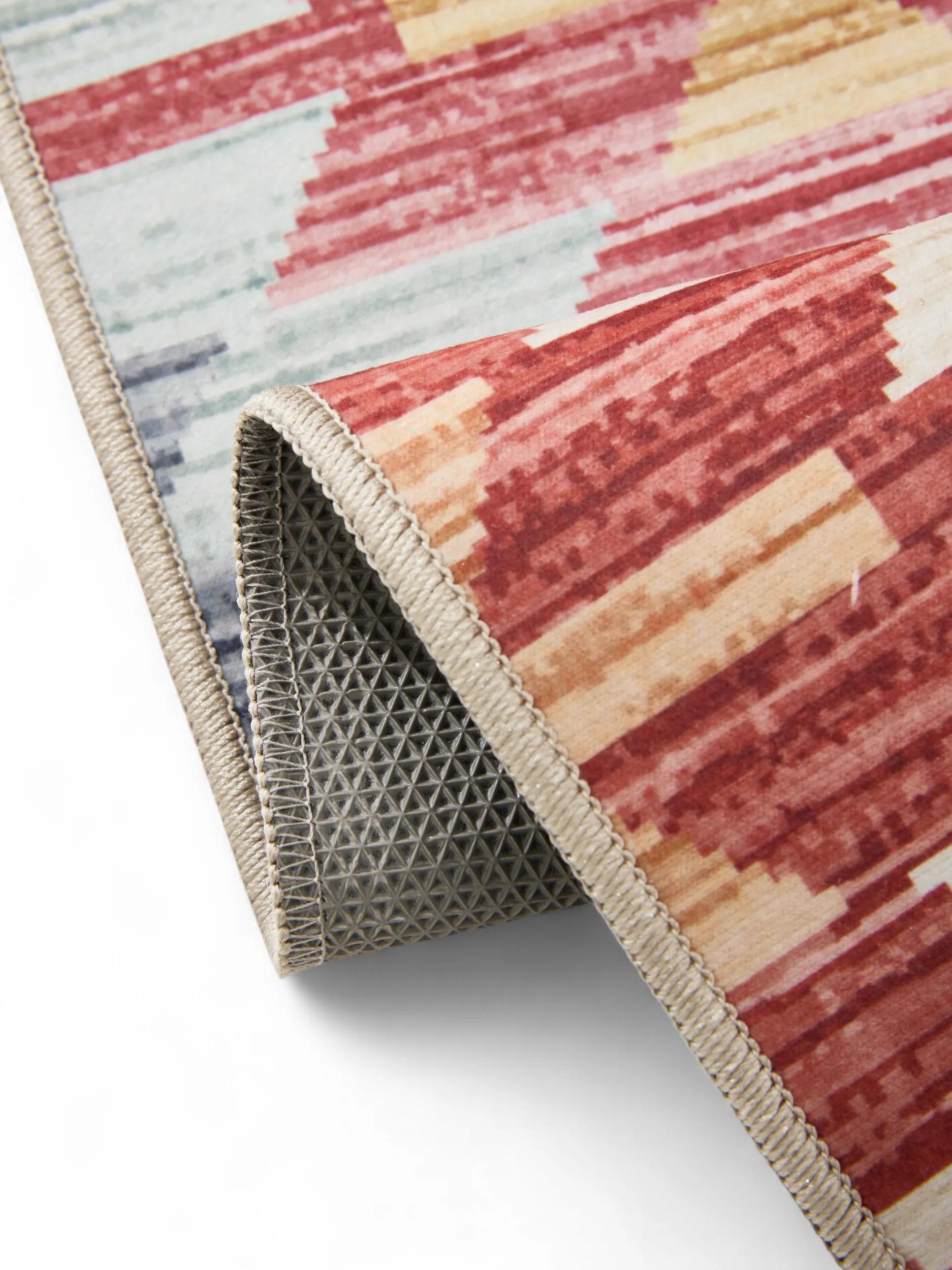 BENUTA - Tapete lavável George multicolorido/bege 160x230 cm - 4