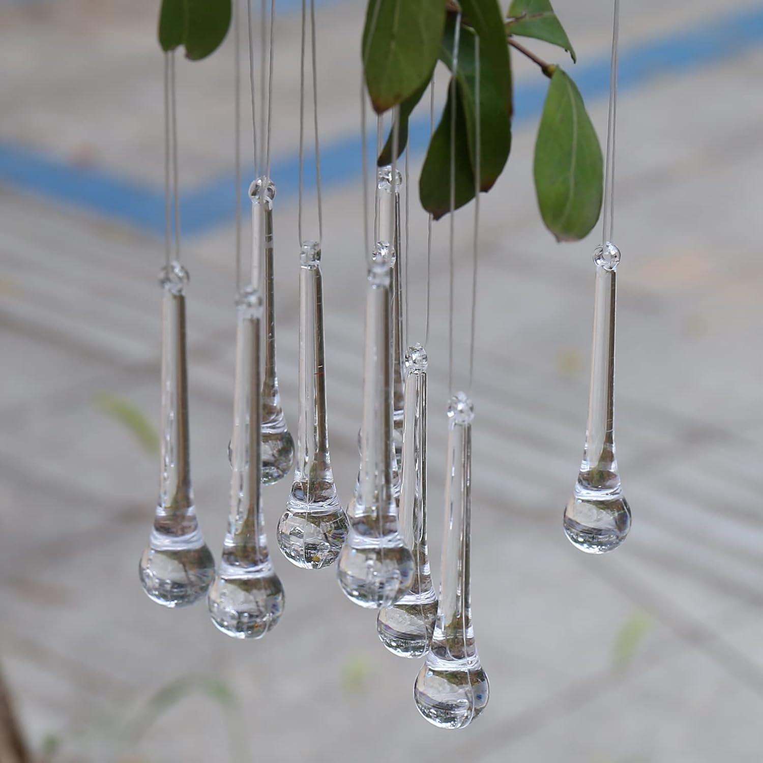 40 peças de decoração para árvore de Natal, pingente de gota de sorvete, decorações de acrílico para árvore de Natal, pingente - 3