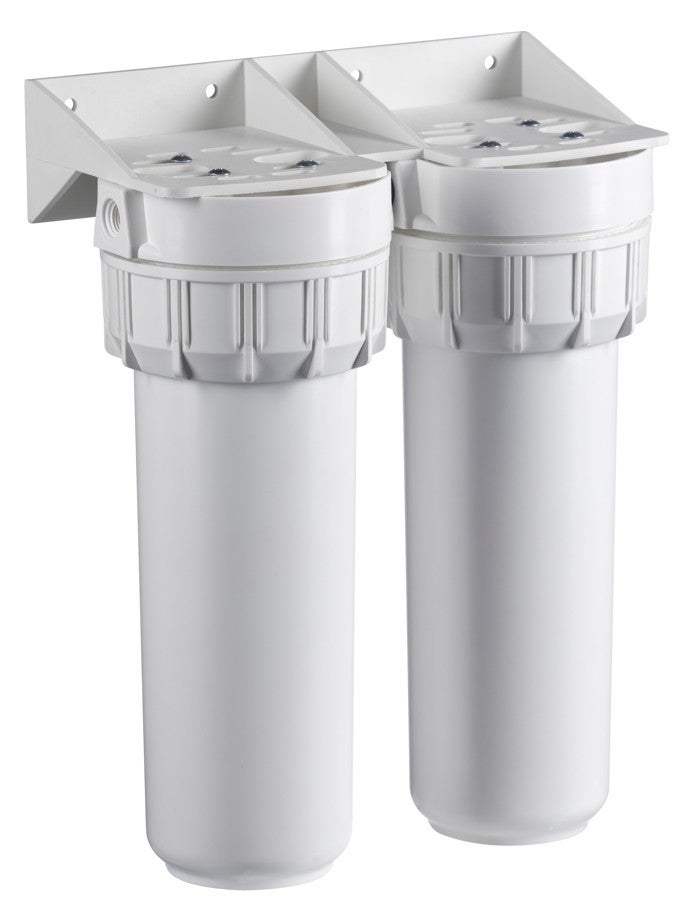 Clips De Fixation Pour Filtre à Eau 10 Et 11 Pouces - Lot De 2 - Blanc - En PP - Pour Mur Ou Support - Facilite Le Remplacement De La Cartouche