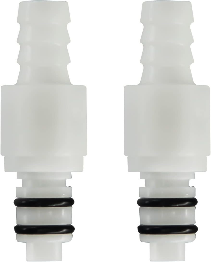 Zestaw 2 szybkozłączek karbowanych 1/4", 3/8" i 5/16" do rur plastikowych, szybkozłącze (2 złącza męskie) (3/8")