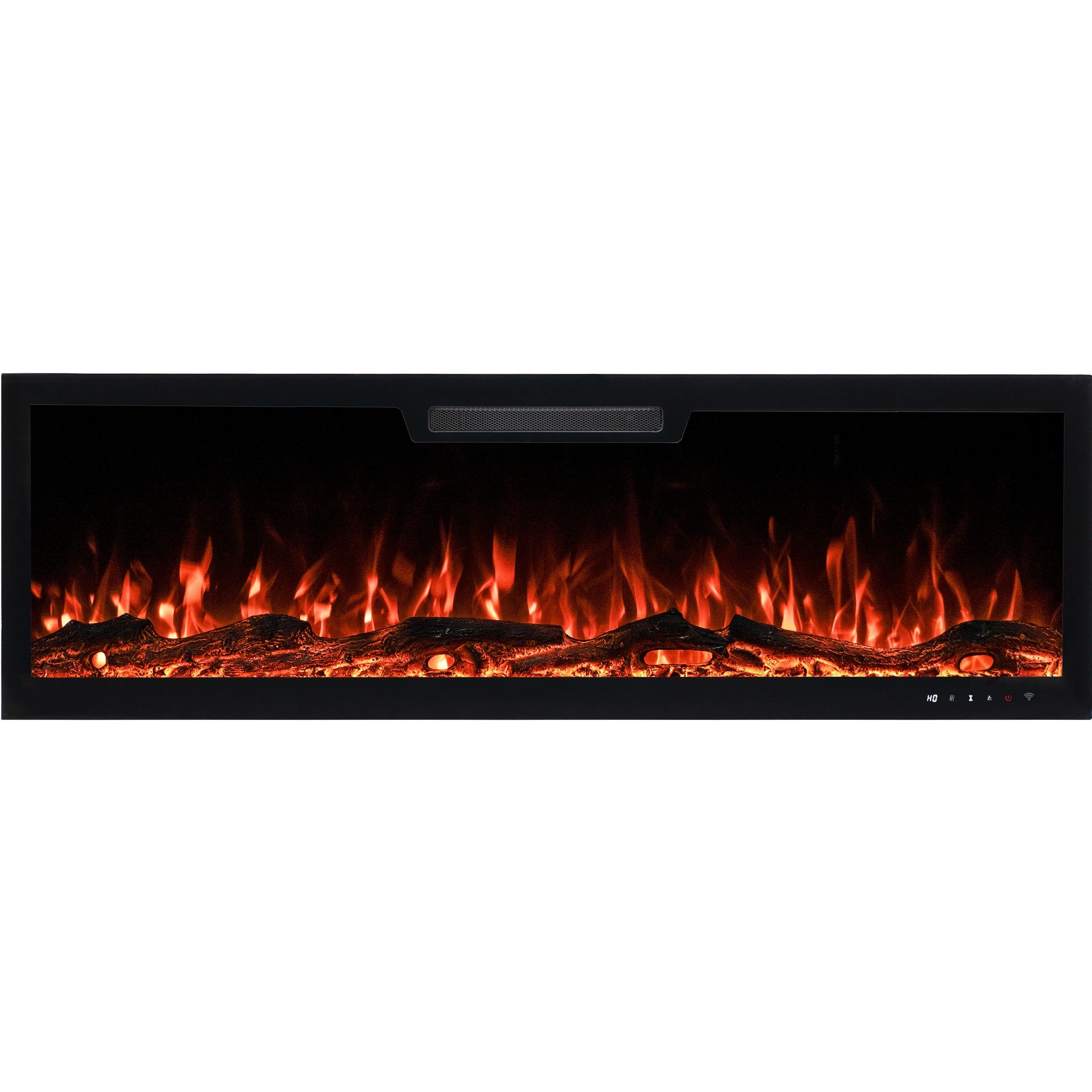 Cheminée électrique AFLAMO Elite 183 - feu premium - murale ou encastrable - 183x46x13 cm - cheminée LED décorative avec chauffage 750/1500 W - 2