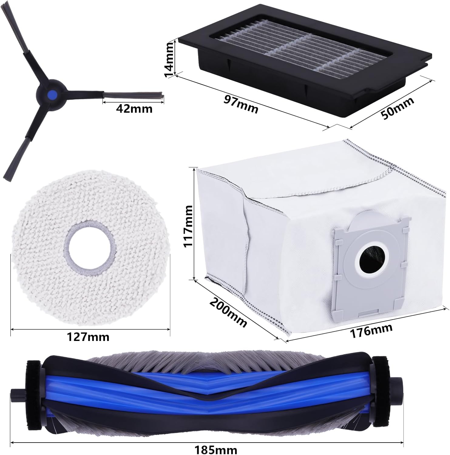 Kit d'accessoires de remplacement pour Ecovacs T50 Pro Omni - 3