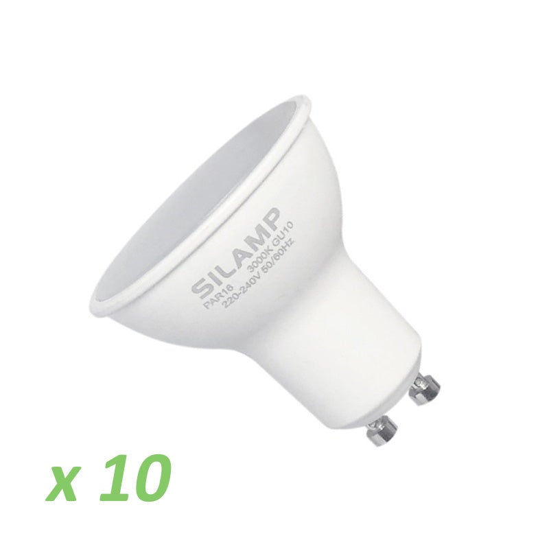 Ampoule LED GU10 8W 220V - Unité / Blanc Chaud 2300K - 3500K - SILUMEN - 5