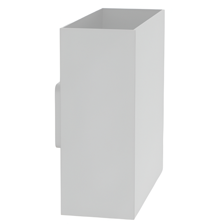 Luminaria de pared exterior- blanco - 12.5w 3000k 400lm - 180x180x84mm - up 75º, down 45º - ip54 - cri>80 - 2 salidas - ac100-240v