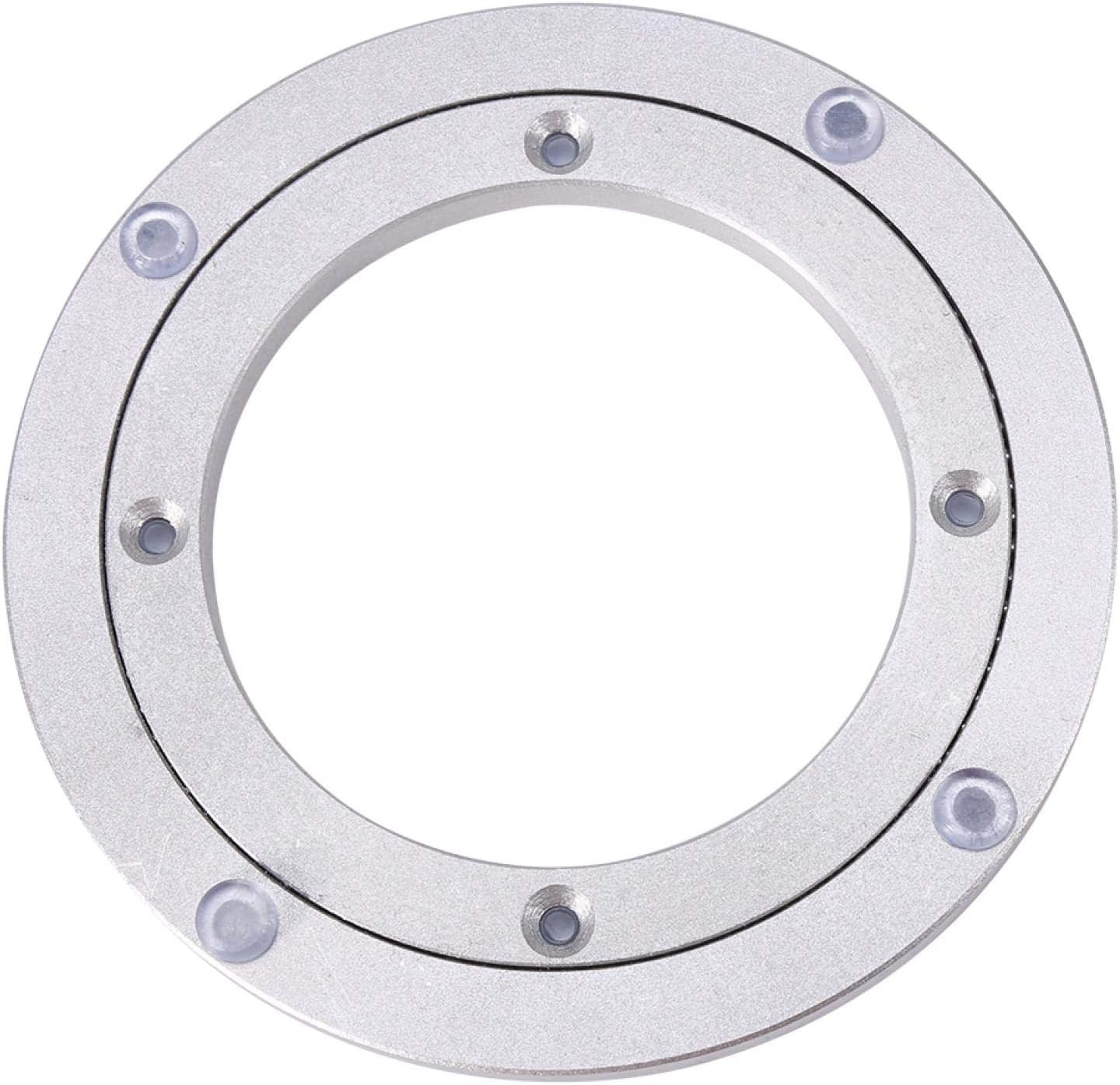 (6"*W8,5 mm) Łożysko stołowe, średnica wewnętrzna 8,9 cm, średnica zewnętrzna 14 cm, Obrotowa płyta łożyskowa, Obrotowy talerz ze stopu aluminium